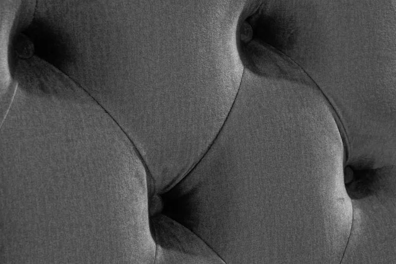 Ella Sänggavel 180 cm Djuphäftad - Mellangrå/Sammet - Möbler - Säng - Sängtillbehör & sänggavel - Sänggavlar & huvudgavlar