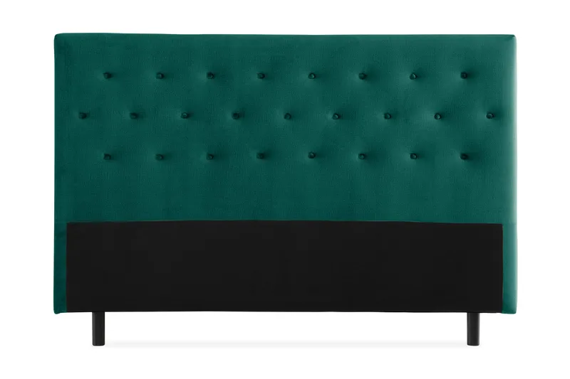 Ella Sänggavel 180 cm Knappar - Grön/Sammet - Möbler - Säng - Sängtillbehör & sänggavel - Sänggavlar & huvudgavlar