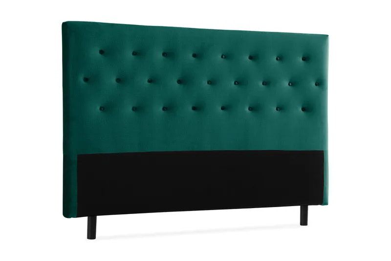 Ella Sänggavel 180 cm Knappar - Grön/Sammet - Möbler - Säng - Sängtillbehör & sänggavel - Sänggavlar & huvudgavlar