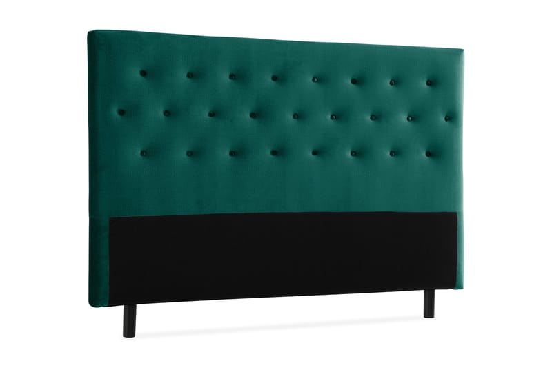 Ella Sänggavel 180 cm Knappar - Grön/Sammet - Möbler - Säng - Sängtillbehör & sänggavel - Sänggavlar & huvudgavlar