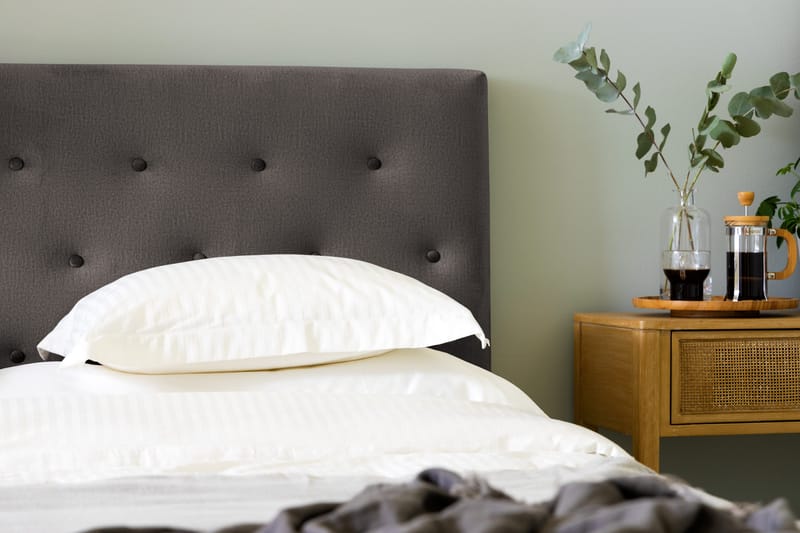 Ella Sänggavel 180 cm Knappar - Mörkgrå/Sammet - Möbler - Säng - Sängtillbehör & sänggavel - Sänggavlar & huvudgavlar