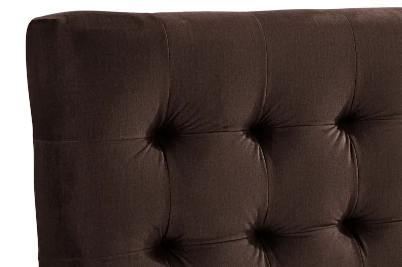 Ella Sänggavel 180 cm Rutig - Brun/Sammet - Möbler - Säng - Sängtillbehör & sänggavel - Sänggavlar & huvudgavlar