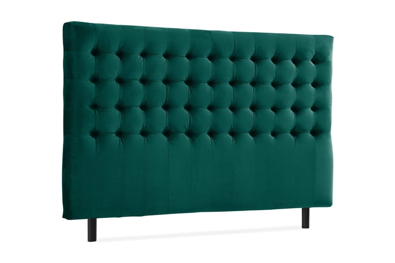 Ella Sänggavel 180 cm Rutig - Grön/Sammet - Möbler - Säng - Sängtillbehör & sänggavel - Sänggavlar & huvudgavlar