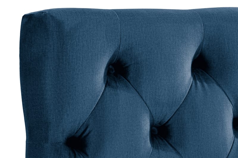 Ella Sänggavel 90 cm Djuphäftad - Blå/Sammet - Möbler - Säng - Sängtillbehör & sänggavel - Sänggavlar & huvudgavlar