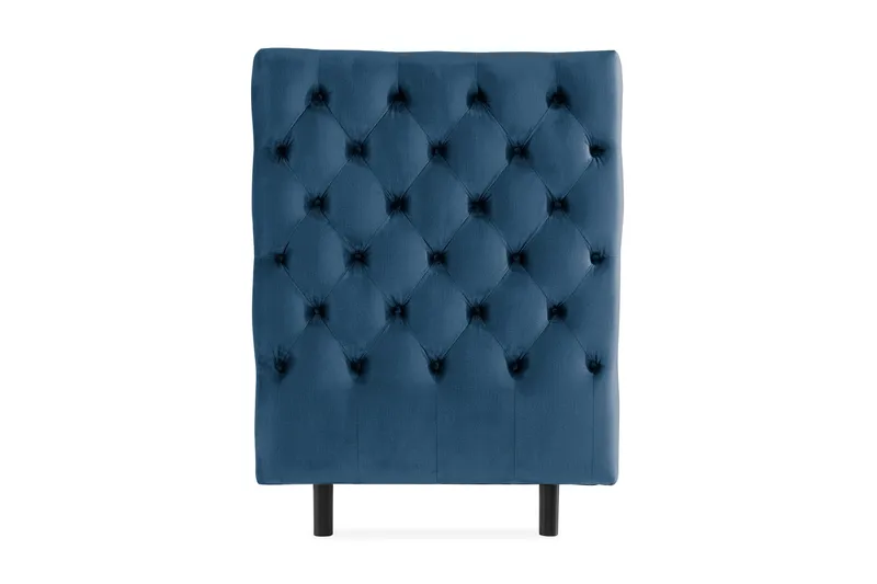 Ella Sänggavel 90 cm Djuphäftad, Blå/Sammet