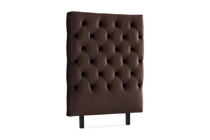 Ella Sänggavel 90 cm Djuphäftad - Brun/Sammet - Möbler - Säng - Sängtillbehör & sänggavel - Sänggavlar & huvudgavlar