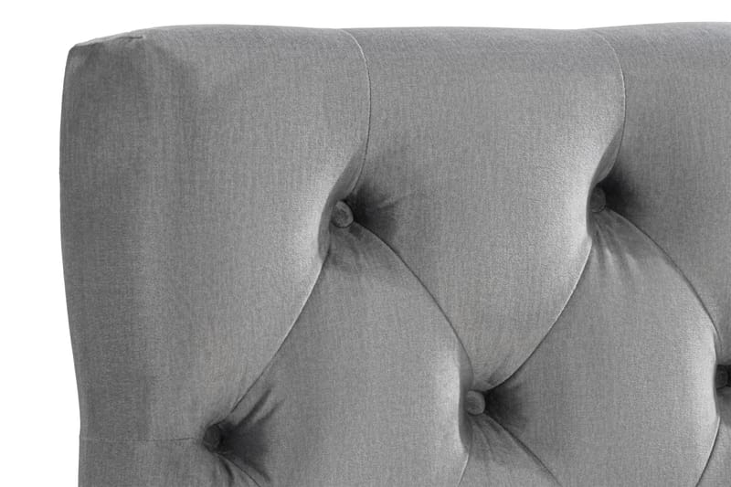 Ella Sänggavel 90 cm Djuphäftad - Grå/Sammet - Möbler - Säng - Sängtillbehör & sänggavel - Sänggavlar & huvudgavlar