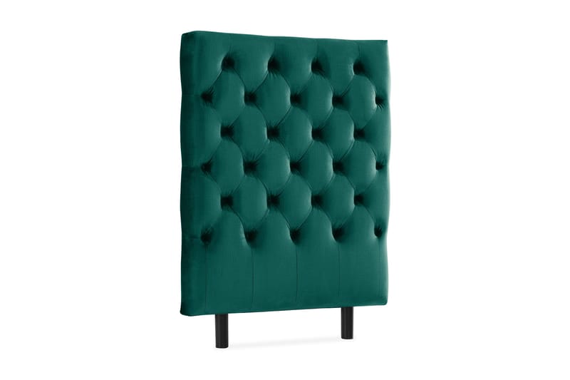 Ella Sänggavel 90 cm Djuphäftad - Grön/Sammet - Möbler - Säng - Sängtillbehör & sänggavel - Sänggavlar & huvudgavlar