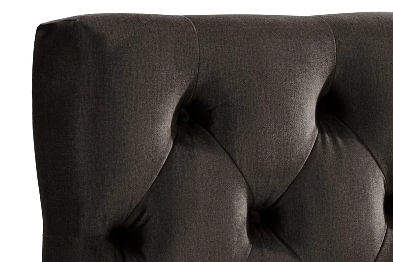 Ella Sänggavel 90 cm Djuphäftad - Mörkgrå/Sammet - Möbler - Säng - Sängtillbehör & sänggavel - Sänggavlar & huvudgavlar