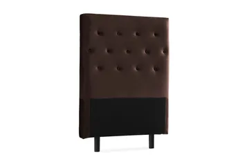 Ella Sänggavel 90 cm Knappar - Brun/Sammet - Möbler - Säng - Sängtillbehör & sänggavel - Sänggavlar & huvudgavlar