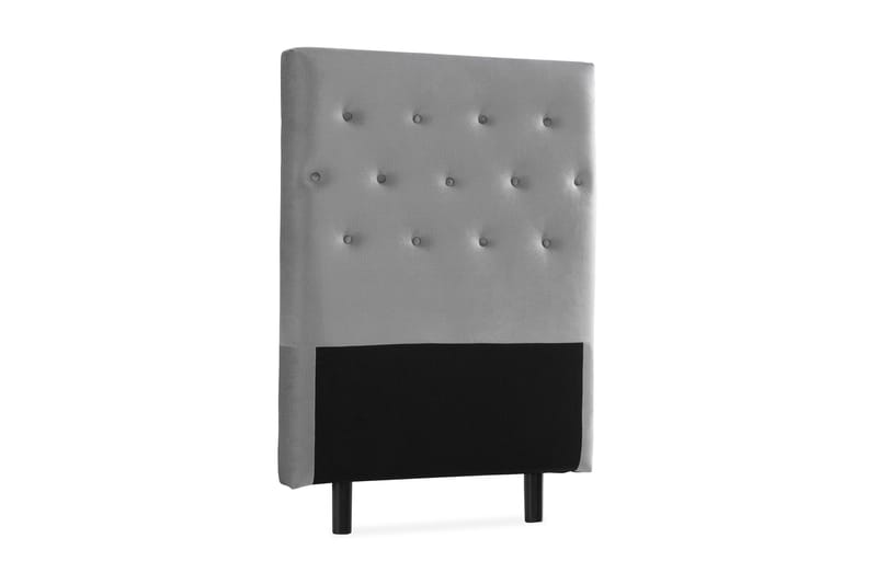 Ella Sänggavel 90 cm Knappar - Grå/Sammet - Möbler - Säng - Sängtillbehör & sänggavel - Sänggavlar & huvudgavlar