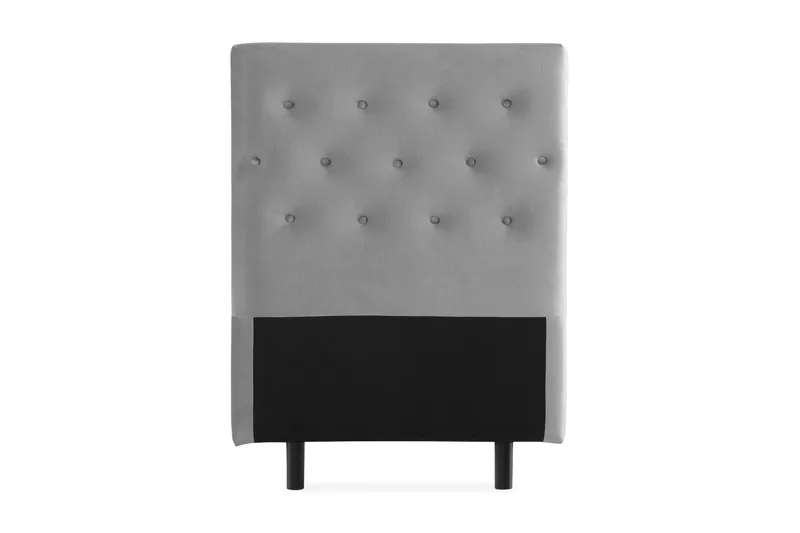 Ella Sänggavel 90 cm Knappar - Grå/Sammet - Möbler - Säng - Sängtillbehör & sänggavel - Sänggavlar & huvudgavlar