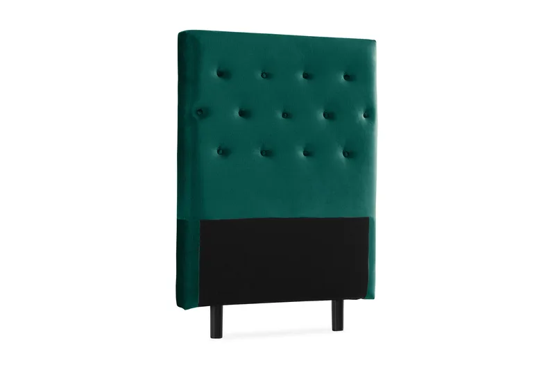 Ella Sänggavel 90 cm Knappar - Grön/Sammet - Möbler - Säng - Sängtillbehör & sänggavel - Sänggavlar & huvudgavlar