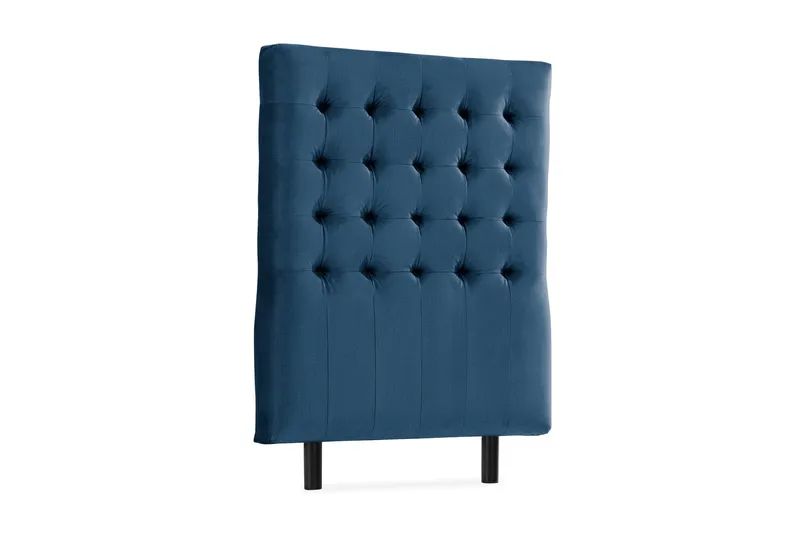 Ella Sänggavel 90 cm Rutig - Blå/Sammet - Möbler - Säng - Sängtillbehör & sänggavel - Sänggavlar & huvudgavlar