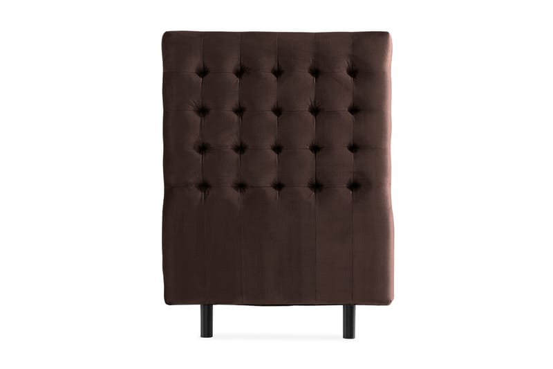 Ella Sänggavel 90 cm Rutig, Brun/Sammet