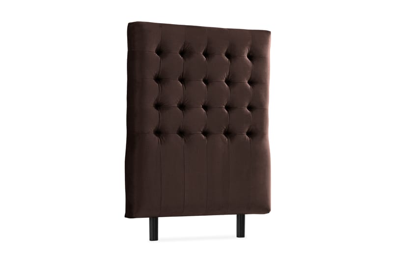 Ella Sänggavel 90 cm Rutig - Brun/Sammet - Möbler - Säng - Sängtillbehör & sänggavel - Sänggavlar & huvudgavlar