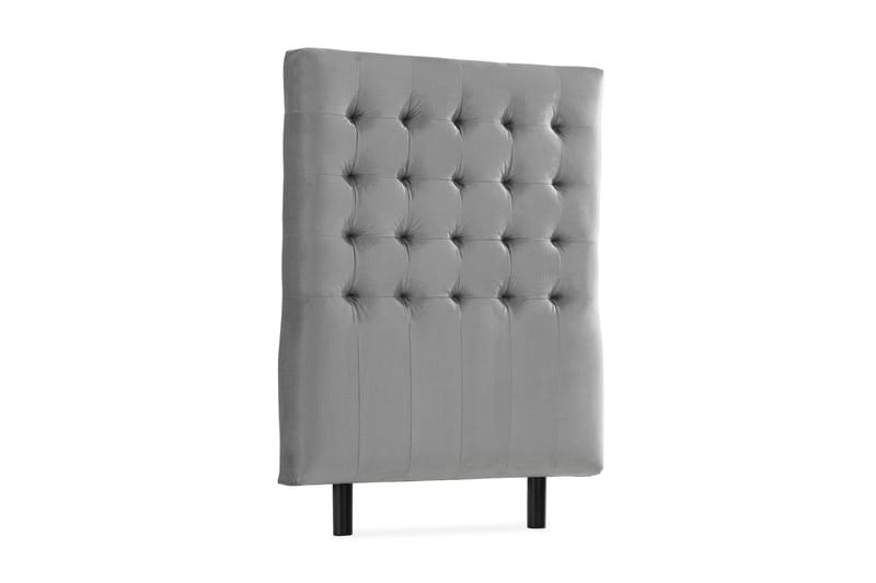 Ella Sänggavel 90 cm Rutig - Grå/Sammet - Möbler - Säng - Sängtillbehör & sänggavel - Sänggavlar & huvudgavlar