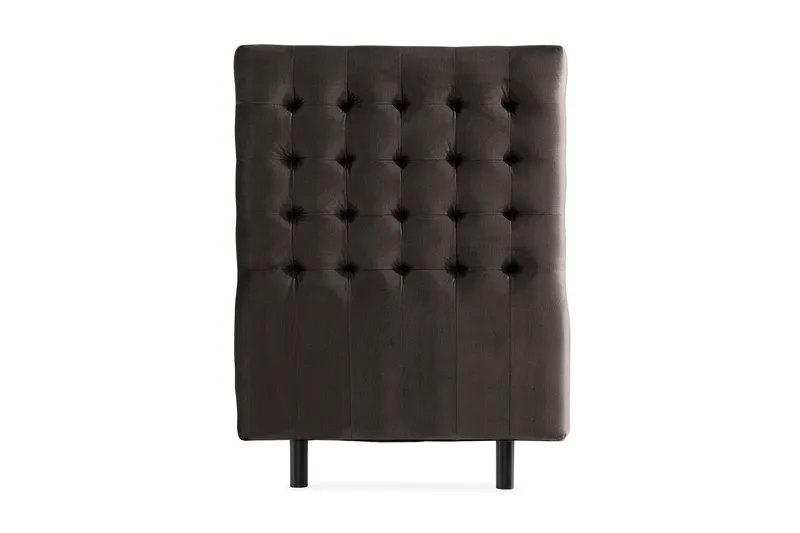 Ella Sänggavel 90 cm Rutig, Mörkgrå/Sammet