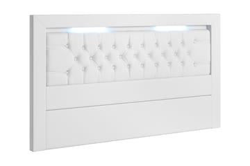 Franco Sänggavel 180 cm PU LED-belysning