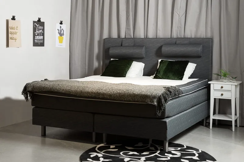 Frazer Sänggavel 180 Ancona - Mörkgrå - Möbler - Säng - Sängtillbehör & sänggavel - Sänggavlar & huvudgavlar