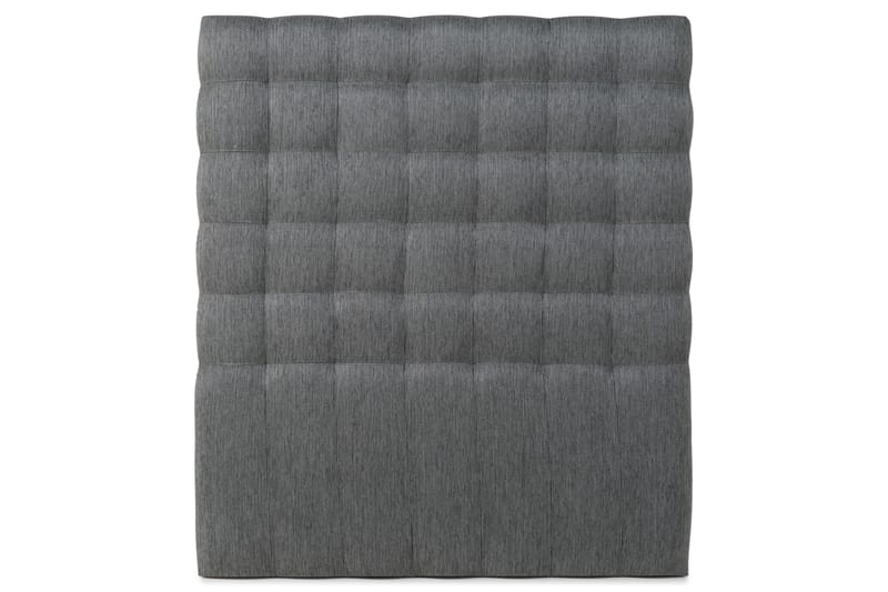 Hilton Lyx Sänggavel 140 cm Hög Rutig - Ljusgrå - Möbler - Säng - Sängtillbehör & sänggavel - Sänggavlar & huvudgavlar