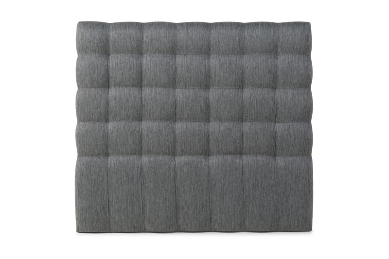 Hilton Lyx Sänggavel 140 cm Rutig - Mörkgrå - Möbler - Säng - Sängtillbehör & sänggavel - Sänggavlar & huvudgavlar