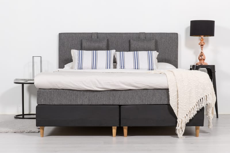 Hilton Lyx Sänggavel 160 cm - Mörkgrå - Möbler - Säng - Sängtillbehör & sänggavel - Sänggavlar & huvudgavlar