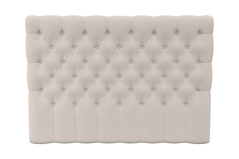 Hilton Lyx Sänggavel 180 cm Djuphäftad - Beige - Sänggavlar & huvudgavlar