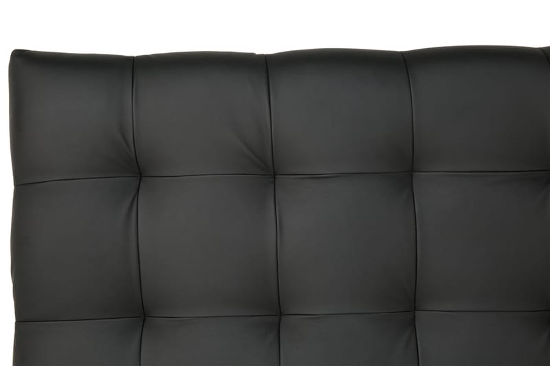 Hilton Lyx Sänggavel 180 cm Hög Rutig Konstläder - Svart - Möbler - Säng - Sängtillbehör & sänggavel - Sänggavlar & huvudgavlar