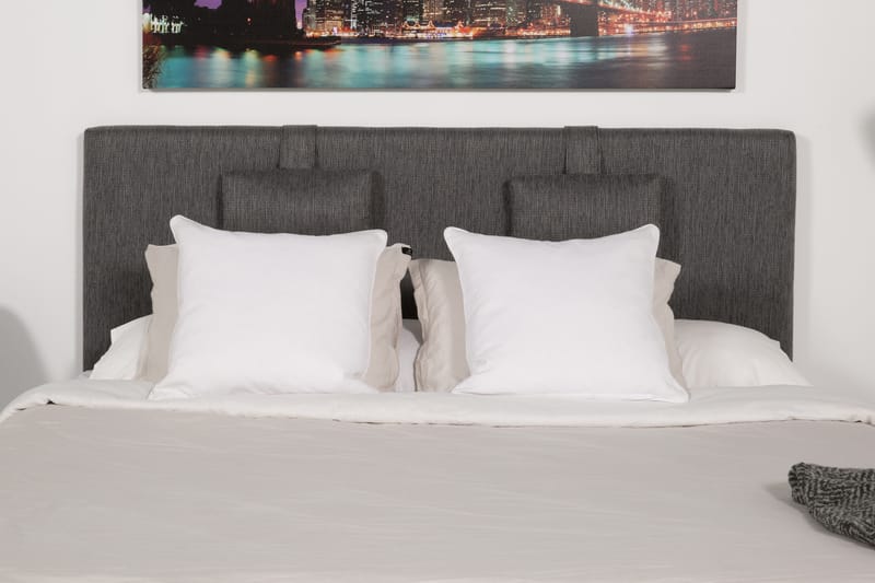 Hilton Lyx Sänggavel 180 cm - Mörkgrå - Möbler - Säng - Sängtillbehör & sänggavel - Sänggavlar & huvudgavlar