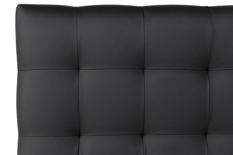 Hilton Lyx Sänggavel 180 cm Rutig Konstläder - Svart - Möbler - Säng - Sängtillbehör & sänggavel - Sänggavlar & huvudgavlar
