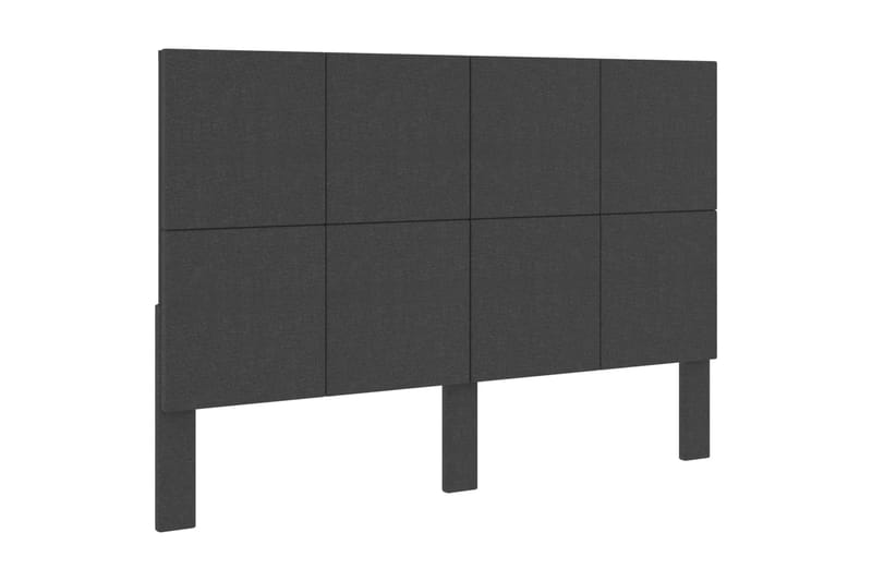 Huvudgavel mörkgrå tyg tuftad 140x200 cm - Grå - Möbler - Säng - Sängtillbehör & sänggavel - Sänggavlar & huvudgavlar