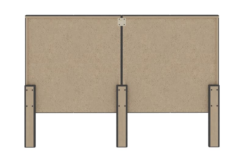 Huvudgavel mörkgrå tyg tuftad 140x200 cm - Grå - Möbler - Säng - Sängtillbehör & sänggavel - Sänggavlar & huvudgavlar