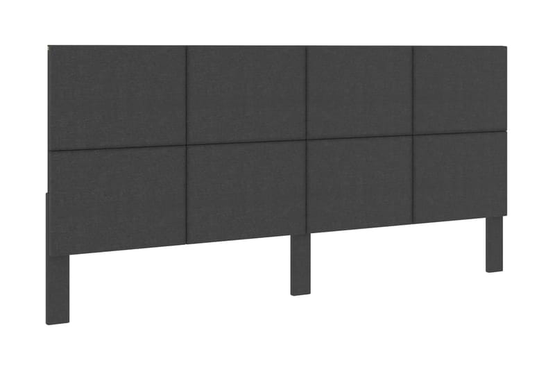 Huvudgavel mörkgrå tyg tuftad 200x200 cm - Grå - Möbler - Säng - Sängtillbehör & sänggavel - Sänggavlar & huvudgavlar