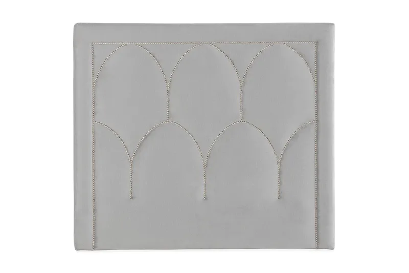 Leva Sänggavel 120 cm - Ljusgrå/Sammet - Möbler - Säng - Sängtillbehör & sänggavel - Sänggavlar & huvudgavlar