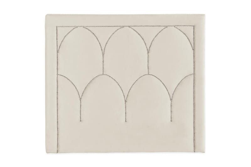 Leva Sänggavel 120cm - Beige/Sammet - Möbler - Säng - Sängtillbehör & sänggavel - Sänggavlar & huvudgavlar