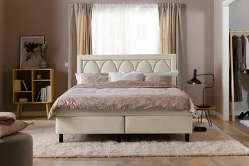 Leva Sänggavel 120cm - Beige/Sammet - Möbler - Säng - Sängtillbehör & sänggavel - Sänggavlar & huvudgavlar