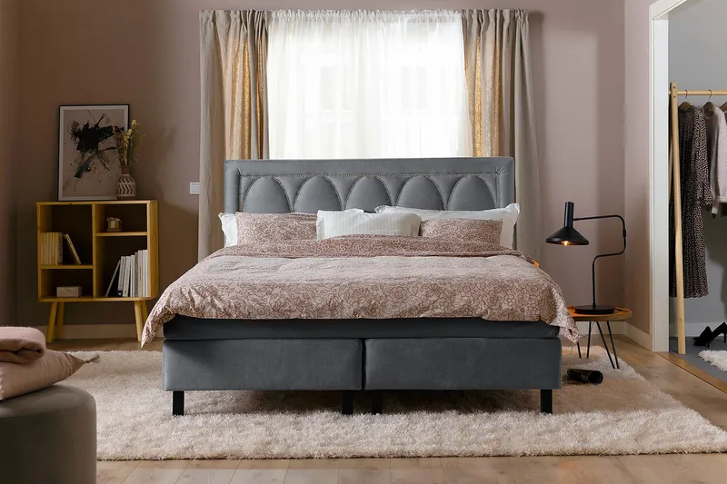 Leva Sänggavel 120cm - Mörkgrå/Sammet - Möbler - Säng - Sängtillbehör & sänggavel - Sänggavlar & huvudgavlar