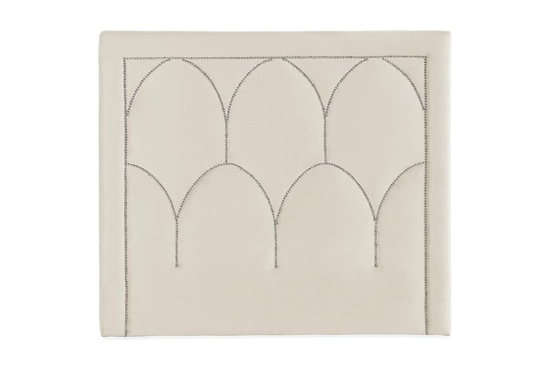 Leva Sänggavel 140cm - Beige/Sammet - Möbler - Säng - Sängtillbehör & sänggavel - Sänggavlar & huvudgavlar