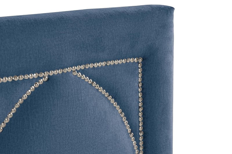 Leva Sänggavel 140cm - Mörkblå/Sammet - Möbler - Säng - Sängtillbehör & sänggavel - Sänggavlar & huvudgavlar