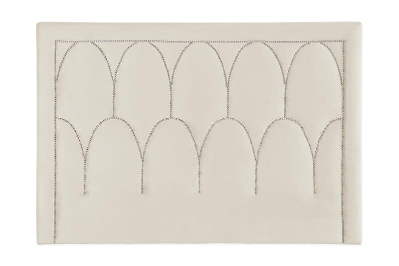 Leva Sänggavel 160cm - Beige/Sammet - Möbler - Säng - Sängtillbehör & sänggavel - Sänggavlar & huvudgavlar