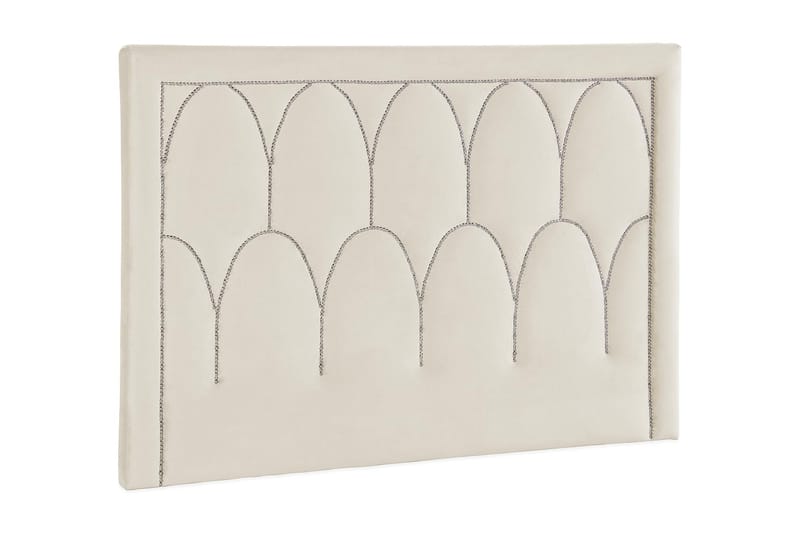 Leva Sänggavel 160cm - Beige/Sammet - Möbler - Säng - Sängtillbehör & sänggavel - Sänggavlar & huvudgavlar