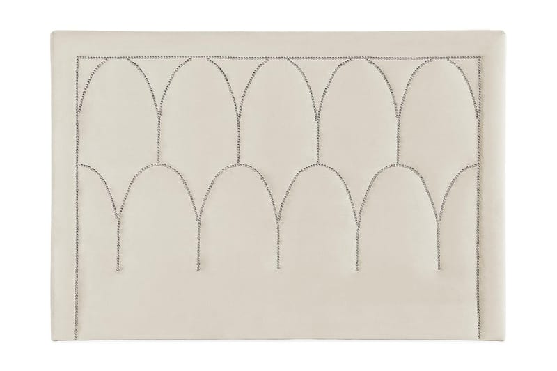 Leva Sänggavel 180cm - Beige/Sammet - Möbler - Säng - Sängtillbehör & sänggavel - Sänggavlar & huvudgavlar