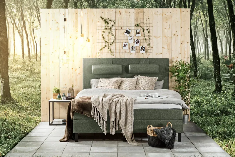 Lucky Sänggavel Slät 150 cm - Grön - Möbler - Säng - Sängtillbehör & sänggavel - Sänggavlar & huvudgavlar