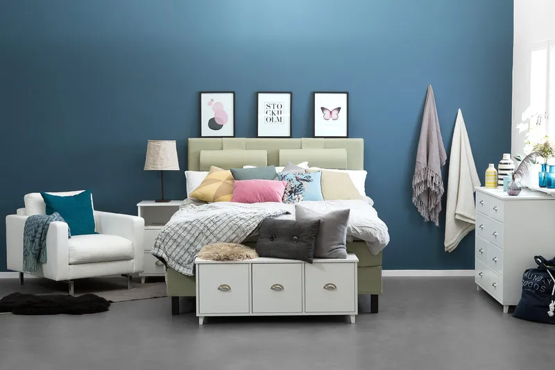 Lucky Sänggavel Slät 150 cm - Grön - Möbler - Säng - Sängtillbehör & sänggavel - Sänggavlar & huvudgavlar