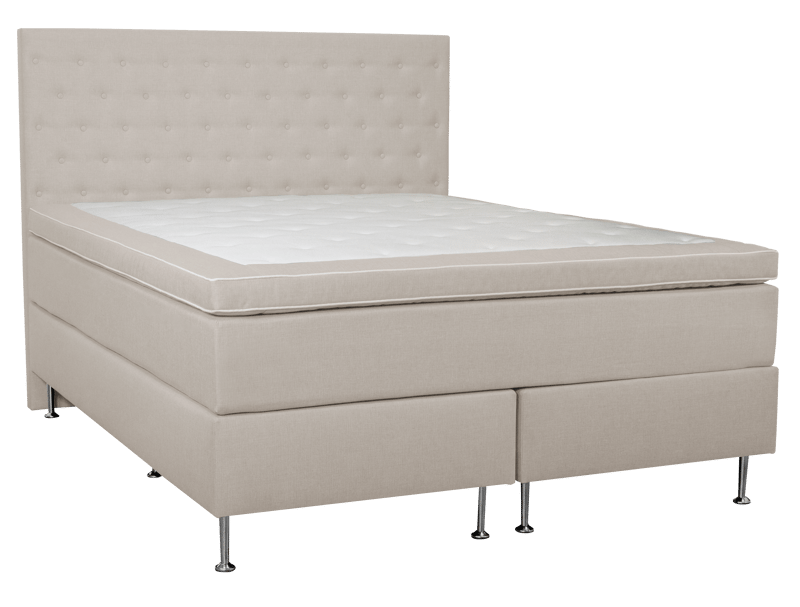 Sänggavel med Knappar 130 cm Hög Beige - 180 cm - Möbler - Säng - Sängtillbehör & sänggavel - Sänggavlar & huvudgavlar