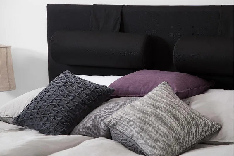 Meja Sänggavel 160x120 - Svart - Möbler - Säng - Sängtillbehör & sänggavel - Sänggavlar & huvudgavlar