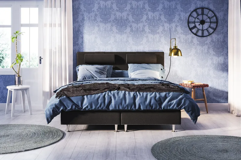 Meja Sänggavel 160x120 - Svart - Möbler - Säng - Sängtillbehör & sänggavel - Sänggavlar & huvudgavlar