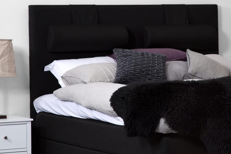 Meja Sänggavel 180x120 - Svart - Möbler - Säng - Sängtillbehör & sänggavel - Sänggavlar & huvudgavlar