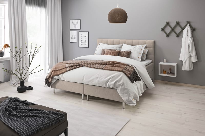 Montana Sänggavel 120 cm - Beige - Sänggavlar & huvudgavlar